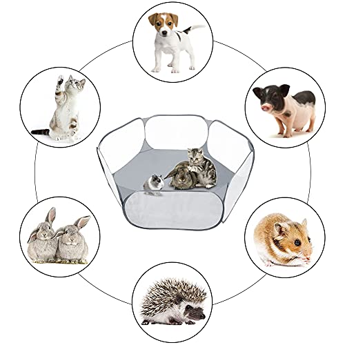 Bhina Kleintiere Laufstall,Faltbarer Atmungsaktiver Laufstall,Kleintier Zelt,Laufstall Für Kleintiere,Mit Aufbewahrungstasche,Faltbar,Geeignet Für Meerschweinchen,Kaninchen,Hamster,Chinchillas,Igel