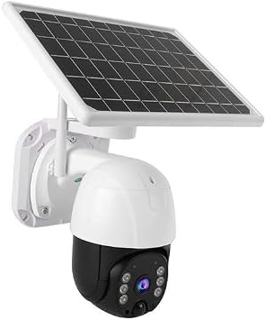 Wifi Connected Security Camera with Solar Panel Waterproof Night Vision Support (5122)