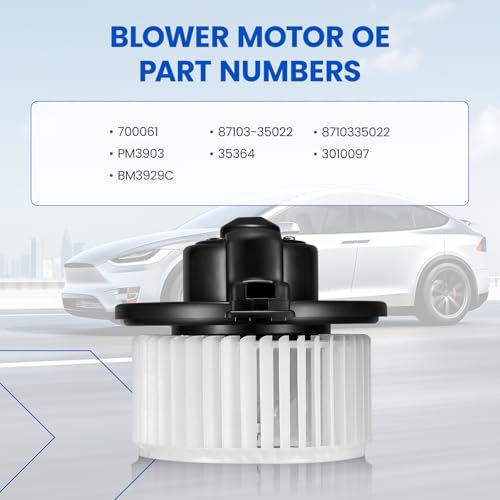 Image of HVAC Blower Motor 700061 Compatible with Toyota 4Runner 1996-2000 2.7L L4(1996-2002 3.4L V6), 8710335022, PM3903, 35364, 3010097, BM3929C A /C Blower Motor Assembly