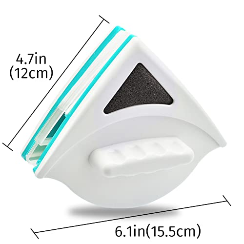 Ktotkmota Double Sided Magnetic Window Cleaner Best For High-Rise Home Glass Windows Brush Wiper Cleaning Tools For Single Glass Thickness 0.2"-0.5"(5-12Mm)(Lndigo) #TOP3