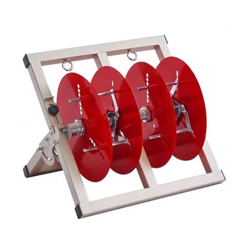 ZDMEI Wire Spool Rack,Foldable Portable Spool Storage Rack,Heavy Duty Reel Display Stand,Conduit Display Storage for Electrical Industry Retail Use,Space Saving(32x37x30cm)