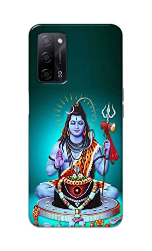 Image of Printed Hard Back Cover Case for Oppo A55 5G | Oppo A53s 5G | Oppo A54s Back Cover (Lord Shiva) -1803