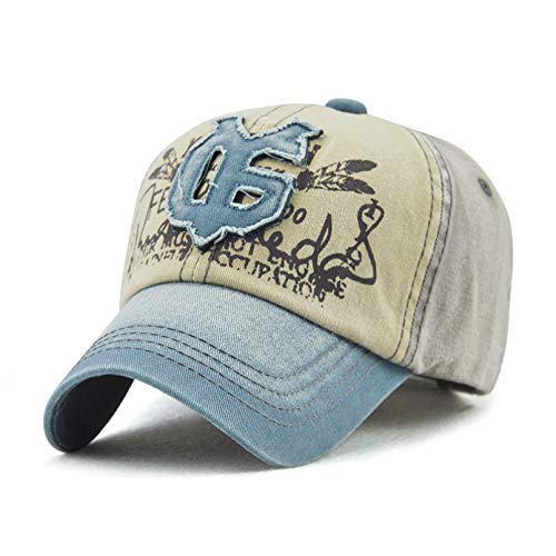 Casquette de baseball vintage en coton patchwork brodé pour hommes et femmes