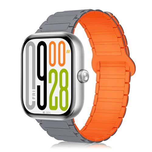 [RoSoki] �o���h Xiaomi Redmi Watch 6/5/4 / Xiaomi Smart Band 9 Pro/8 Pro �Ή� �V���R���� �}�O�l�b�g�t�� �X�|�[�c�o���h �ւ��X�g���b�v �_�炩�� �����x���g ���C�t�� �y�� �����ȒP ��