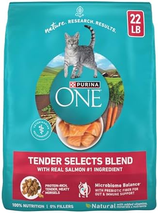 Purina ONE Natural Dry Cat Food, Tender Selects Blend with Real S...