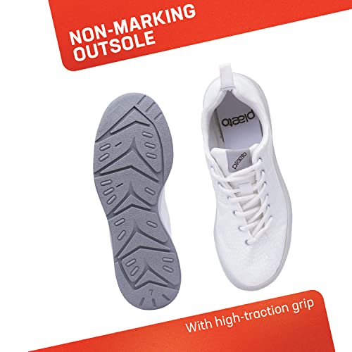 Image of Plaeto Mens Revive Casual Sneakers - All White, 9UK