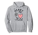 My Heart is on the Field Soccer ball Soccer Pullover Hoodie