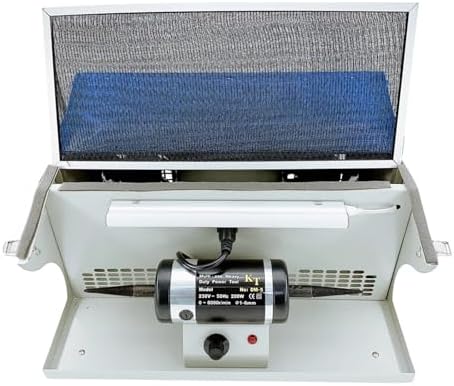 Mini Jewelry Polishing Machine with Dust Collector, Powerful Bench Grinder for Buffing & Grinding, for Jewelry Makers and DIY Enthusiasts