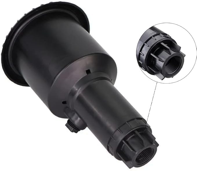 Suinga Pack 4 ASPERSOR AGRICOLA Impacto emergente MaxiPou 6-13 m 1/2". Circular y Ajustable, Negro