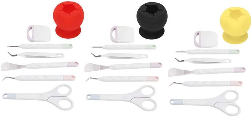 Craft Tools Set Vinyl Weeding Tools Set Clear Debris for Silhouettes for Lettering for Cameos - (Color: Silver)