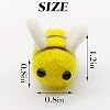 TIHOOD 20PCS Wool Felt Bee Craft Balls Bee Craft Supplies for Baby Shower Gender Reveal Party Nursery Tent Decoration DIY Craft Car Seat Grasping Bead Toys #2