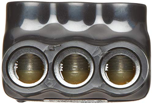 Morris Products 97643 Multi-Cable Connector, Insulated, Dual Entry, Black, 3 Ports, 250-6 Wire Range, 5/16