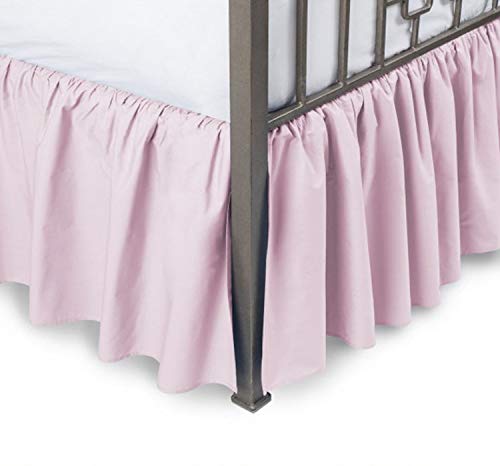 Inalsha Decor 600 Thread Count Pure Cotton Ruffle Bed Skirt - 1 Piece Cotton Full Size Dust Ruffle With Split Corner Bed Skirt 15
