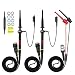 JUUTQA P2100 Oscilloscope Probes + P1007B Test Hooks Leads Mini Grabber to BNC Coaxial Cables Set Insulated Probe for DIY Cable