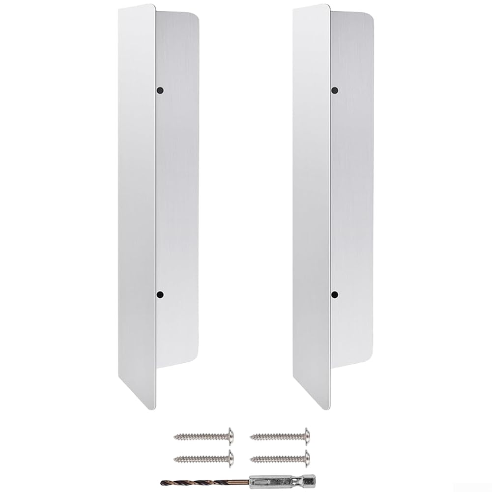 2 Piece Stainless Steel Garage Door Bottom Seal Protector With Flange Design Compatible With Most Traditional Roll Up And Tilt Up Doors