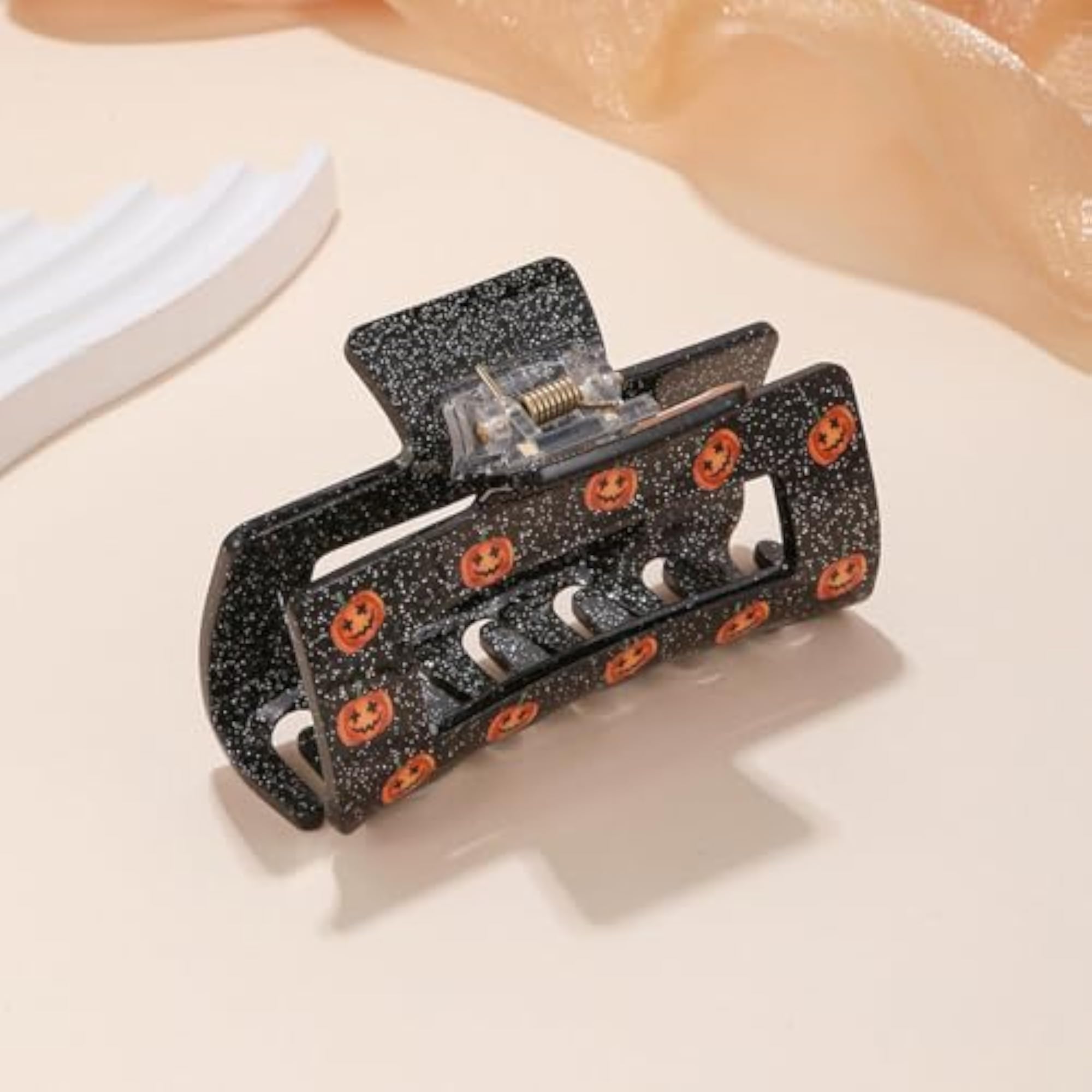 Large Pumpkin Hair Claw Clip for All Hair Types