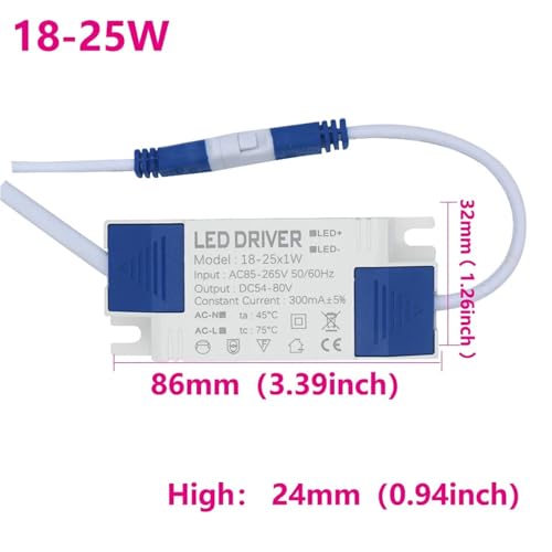 Lighting transformers LED driver 18-25W 300mA panel light downlight - 2