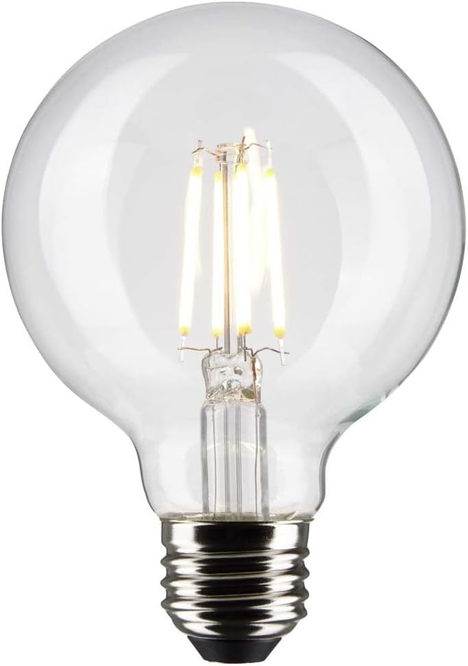 Satco 6Pk 6w G25 Globe Filament LED 2700K Medium Base Dimmable - 60w equiv