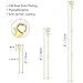 Gold Necklace Extenders,14K Gold Chain Extenders with Lobster Clasp, Durable Plated Solid Brass Necklace Bracelet Anklet Extension Chains(2 4 6 Inches, 3PCS)
