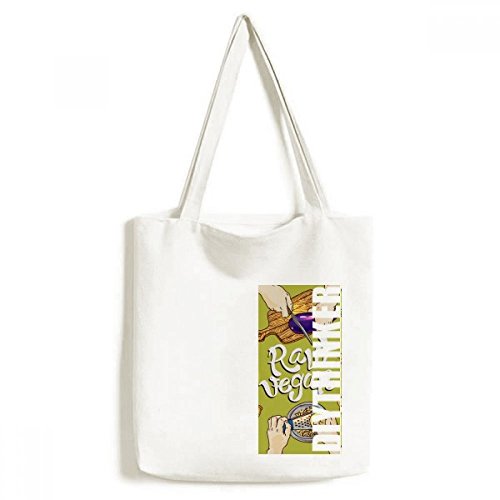 Sac fourre-tout végétalien avec motif imprimé haute définition lavable