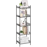 5 Tier Wire Shelving Metal Storage Rack Standing Shelving Units Shelves Bathroom Shelf for Laundry B