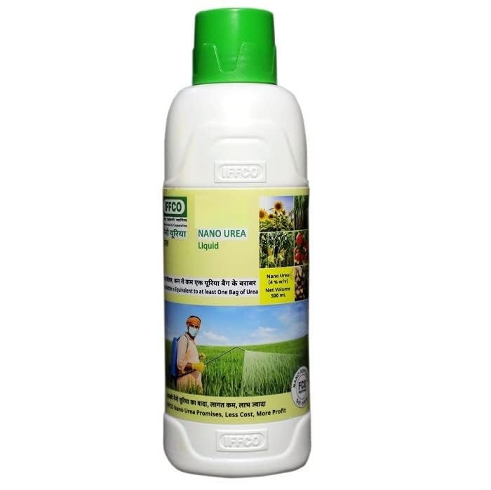 IFFCO Nano Urea liquid for all plants and garden,for faster growth of the plants and improves the nutriety of the plants and productivity of the plants.- 500ml (1)