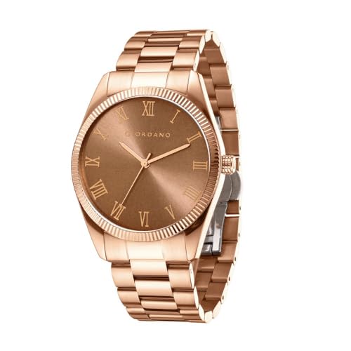 Image of Giordano Analog Watch for Men with Round Dial, Roman Numeric Indices Quartz Movement and Stainless Steel Strap - GZ-50112