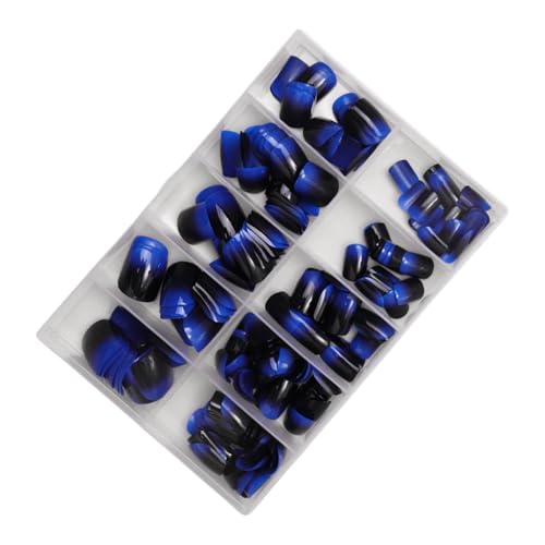 120 個プレスオンネイルファッショナブルな付け爪ショートスクエア人工爪簡単に適用ネイルアートアクセサリー