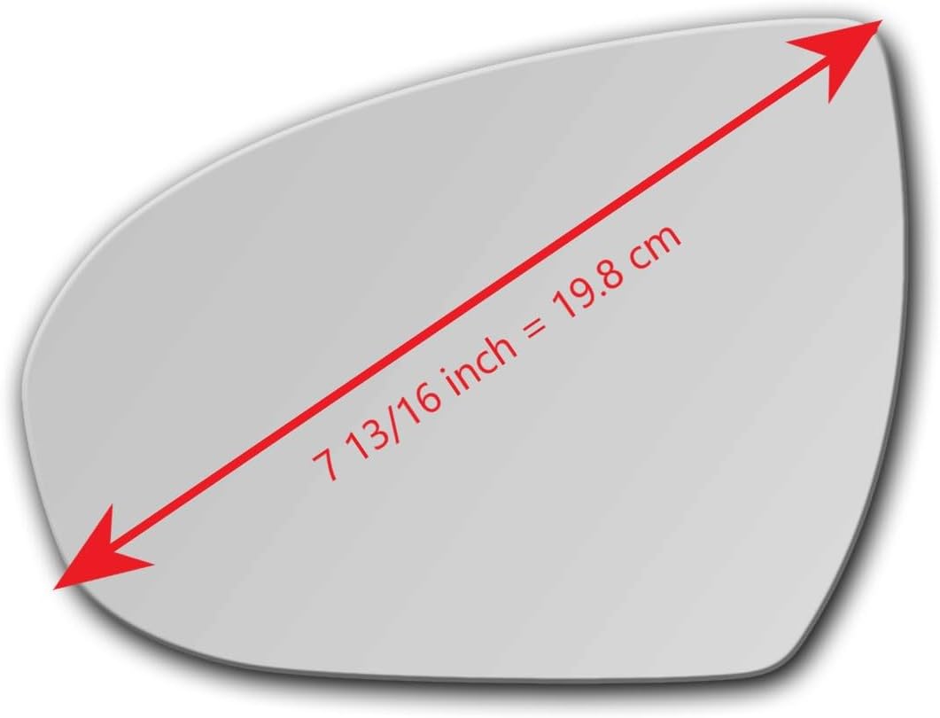 New Replacement Mirror Glass with FULL SIZE ADHESIVE for 2016-2021 HYUNDAI TUCSON Driver Side View Left LH