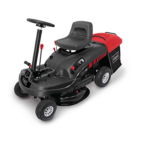 Foto von Scheppach Benzin Rasentraktor Aufsitzmäher MR224-61 | 6,8PS | Schnittbreite 61cm | 5-Fach Höhenverstellung | E-Start | 150 L Fangsack | 4X Vorwärts / 1xRückwärtsgang | Rasenmäher Aufsitzrasenmäher