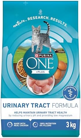 Purina ONE +Plus Dry Cat Food, Urinary Tract Formula Chicken - 3 kg Bag