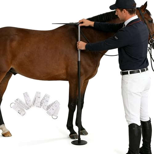 THOUSANDSUNNY Horse Measuring Stick Height Measuring Rod Tools for Horse Cattle Farm Livestock Telescoping Foldable Ruler