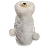 Abmessungen: 9x9x32cm Gleisnut. Weihnachtschampagnerflasche setzt neue Weihnachtstischdekoration aus roten Taschen Weinflasche Weißwein Flasche Taschen 4PCS / LOT gestopft (Color : White, Size : 9x9x32cm)