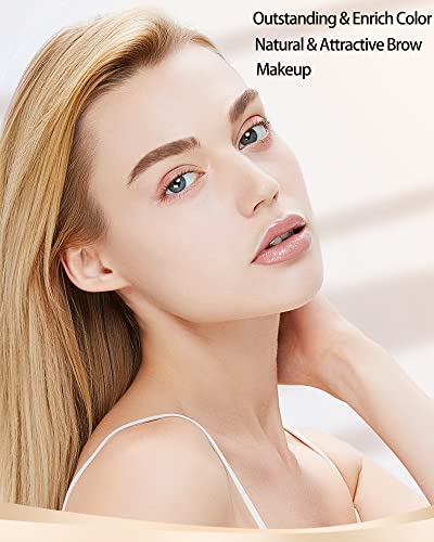 Waterproof Tinted Brow Gel-Long Lasting Smudge-Proof Liquid Eyebrow Makeup,Eyebrow Mascara Tinted Brow Glue,Eye Brow Filler,Volumizing Enhance Brow Mascara for Women, With Brow Razor Brush-02 Auburn - Image 3