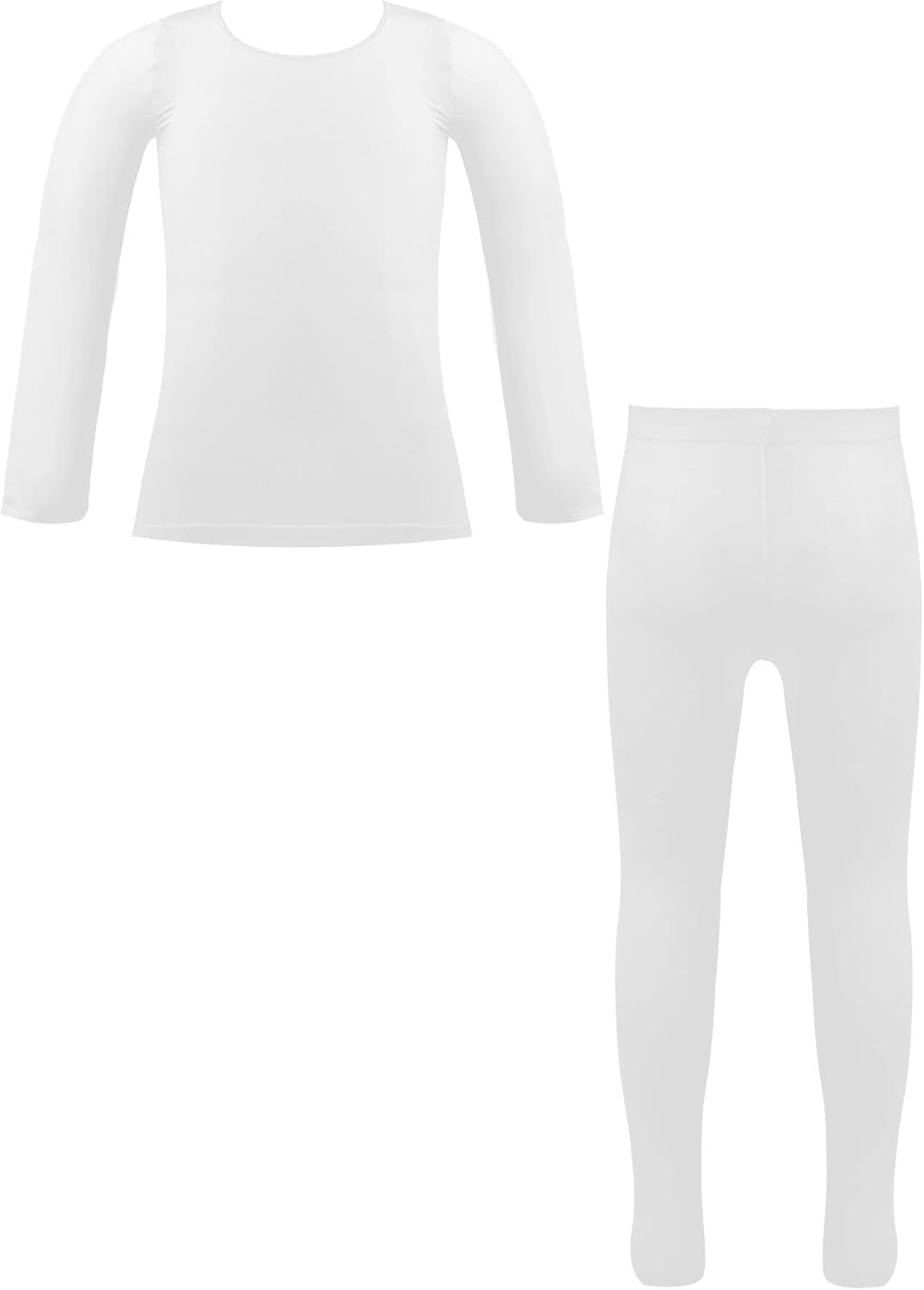 Yhong Kids Girls Boys Long Thermal Underwear Set Fleece Lined Kids Base Layer Thermals Sets Ballet Dance Undergarments