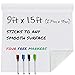 Extra Large Thick Whiteboard Contact Paper Vinyl Wall Decal Poster (9 FEET) Self Adhesive Message Board Paint Alternative w/Bonus Dry Erase Markers - Peel and Stick Wallpaper Sizes 17.8" X 108"