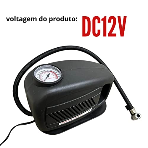 Mini Compressor de Ar Automotivo 12V 300PSI 30L/MIN ImportWay IWMCA30030