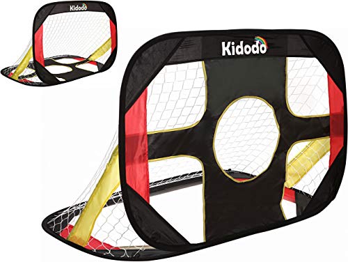 Kidodo Football Goal Posts for Kids Pop up Goal for Chidren Foldable and Portable Soccer Goal net Outdoor Garden and Indoor Toy, 100x70x70cm
