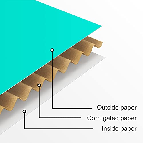 Image of 50 Pack 4 inchx6 inchx2 inch Shipping Boxes, Corrugated Cardboard Small Box Mailer, Shipping Boxes for Small Business for Gift Packing- TONESPAC (4 inchx6 inchx2 inch, Teal)