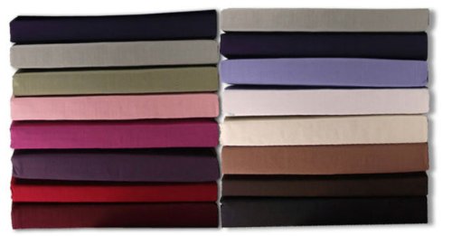 100% Egyptian Cotton 200 Thread Count Flat Sheets. Flat Bed Sheets (Lilac, King)
