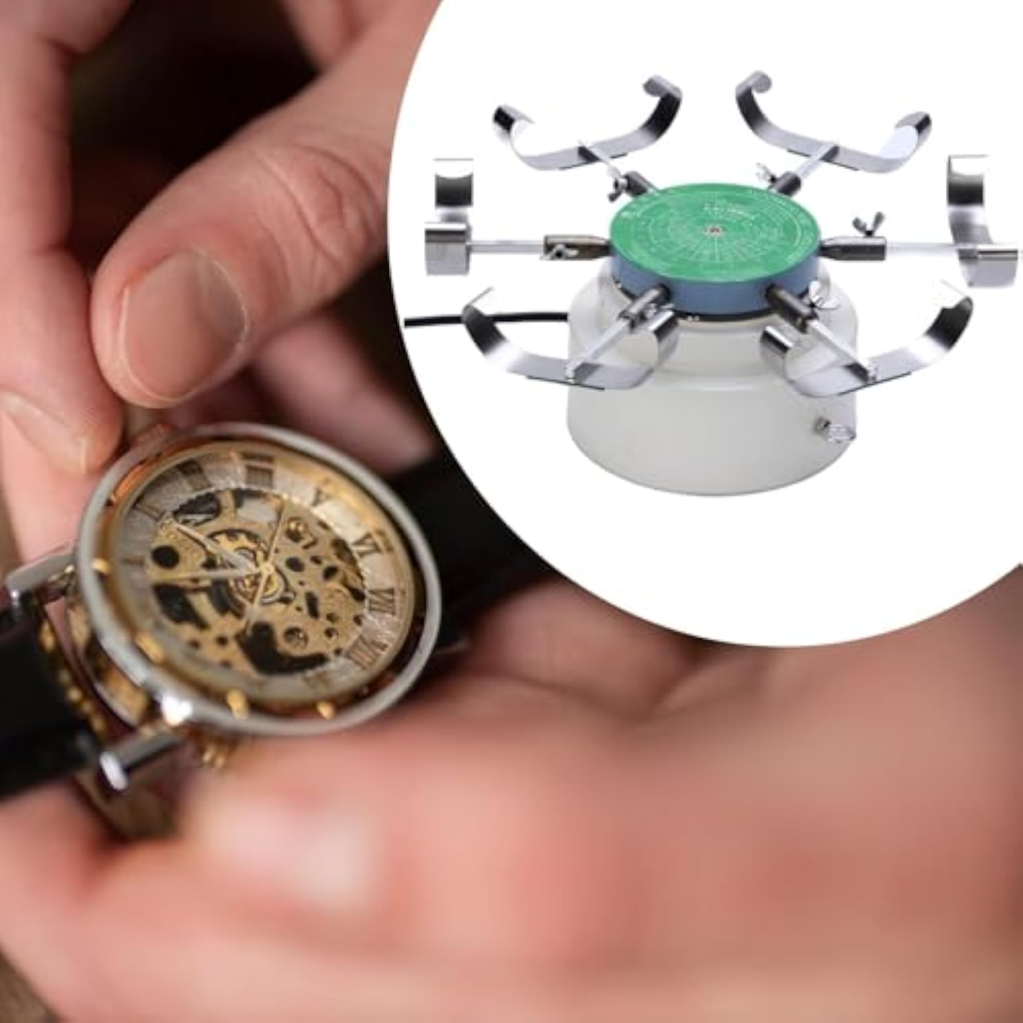 Watch Winder for Automatic Watches, Holds 6 Timepieces