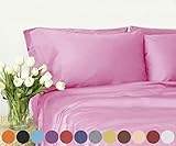 Swan Comfort #1 Bed Sheet Set Brushed Microfiber 1800 Bedding, Hypoallergenic, Twin, Pink