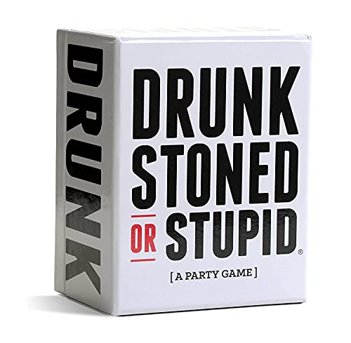 Image of Awestuffs Drunk Stoned OR Stupid Party Card Game, Adult Humor, Paper, Modern Style, for Unisex Adults