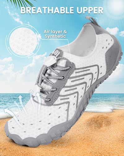 Image of Water Shoes for Women Men Quick-Dry Barefoot Shoes Breathable Aqua Socks for Swim Beach River Pool Lake Hiking Surfing Kayaking