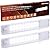 STAR-SPANGLED Rechargeable Under Cabinet Lights, Motion Sensor Light Indoor 900mAh Battery Operated, USB Stick on LED Magnetic Closet Light for Under Counter, Stairs, Kitchen (8inch, White, 2 Pack)