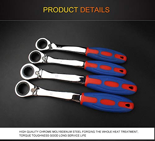 Bingfang-W 72 Tooth Ratchet Special Opening Ratchet Wrench For Car Reapair Gear Spanner Handle Mechanical Torque Spanner Tools (Color : 13Mm 1Piece) #TOP5