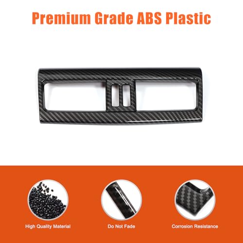 Heutamo Center Console AC Vent Cover Trim Compatible with Pontiac G8 2008 2009 Accessories, Interior Center Console Air Vent Trim Cover (Carbon Fiber Color) by Heutamo - Used condition - Image 2