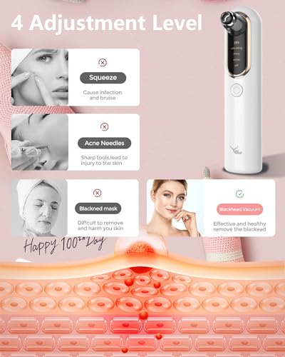 Yccu-Blackhead-Remover-Vacuum4-Suction-Power-Mode-Blackhead-Remover-ToolBlack-Head-Remover-for-FaceRechargeable-Pore-Vacuum-Cleaner-Acne-Whitehead-ExtractorBlackhead-Sucker-for-Facial-Cleansing