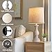 Seealle Farmhouse Table Lamps Set of 2 - Rustic Bedroom Lamps for Living Room, 22
