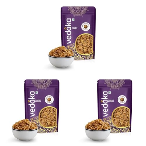 Image of Amazon Brand - Vedaka Premium Walnut Kernels | 250 G | Dried Walnut Without Shell | Natural Akhrot Giri | Delectable And Crunchy | Healthy Snack (Pack of 3)